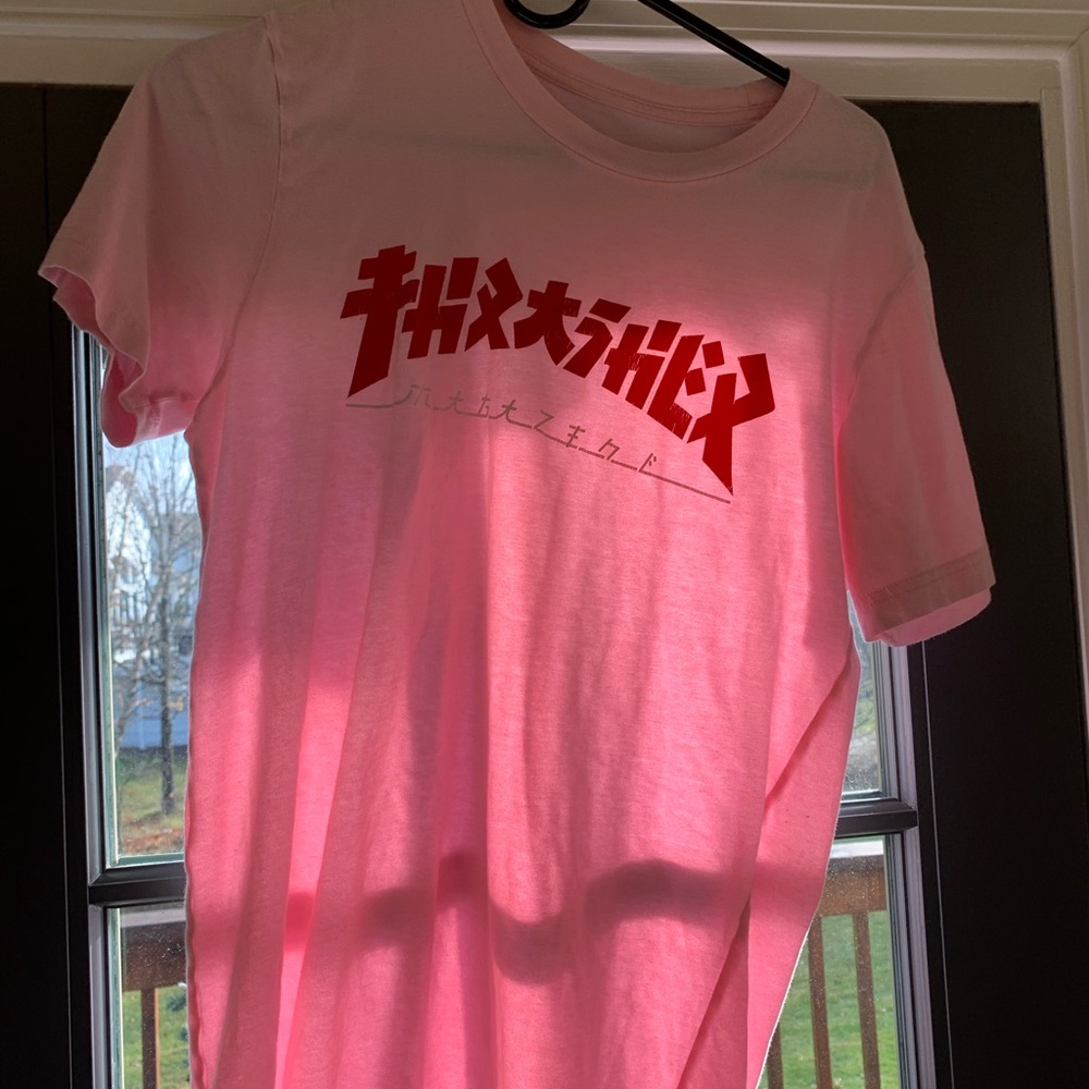Pink/Red Thrasher Tee